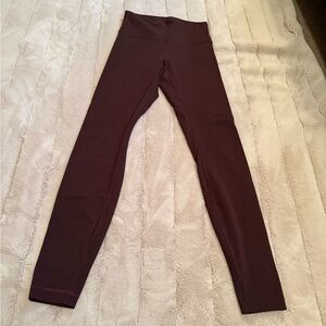 lululemon Wunder Train Leggings, Java, Size 6/28"